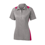 Sport-Tek Women's Heather Colorblock Contender Polo.