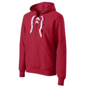 Sport-Tek Lace Up Pullover Hooded Sweatshirt.