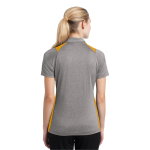 Sport-Tek Women's Heather Colorblock Contender Polo.