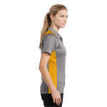 Sport-Tek Women's Heather Colorblock Contender Polo.