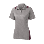 Sport-Tek Women's Heather Colorblock Contender Polo.