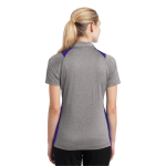 Sport-Tek Women's Heather Colorblock Contender Polo.