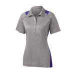 Sport-Tek Women's Heather Colorblock Contender Polo.