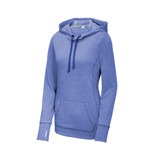Sport-Tek® Ladies PosiCharge® Tri-Blend Wicking Fleece Hooded Pullover