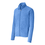 Port Authority® Heather Microfleece Full-Zip Jacket