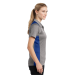 Sport-Tek Women's Heather Colorblock Contender Polo.